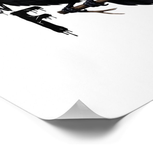 F Caw F Retro Classic Poster (Ecke)