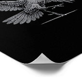 F-Caw-F Retro Classic Poster (Ecke)