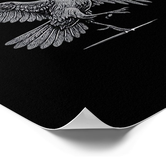 F-Caw-F Retro Classic Poster (Ecke)