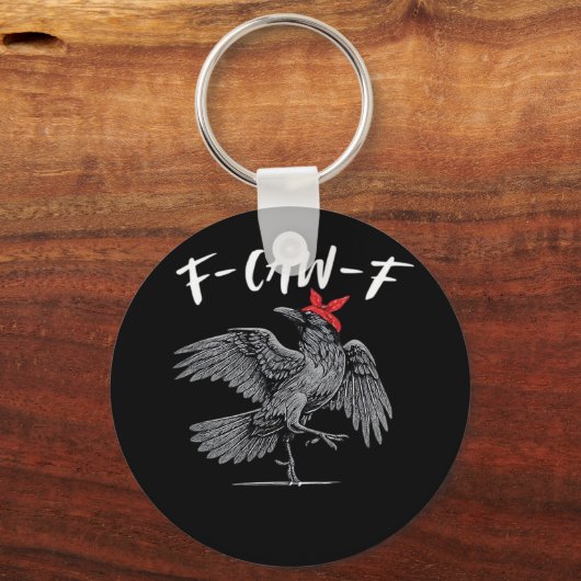 F-Caw-F Retro Classic Schlüsselanhänger (Vorderseite)