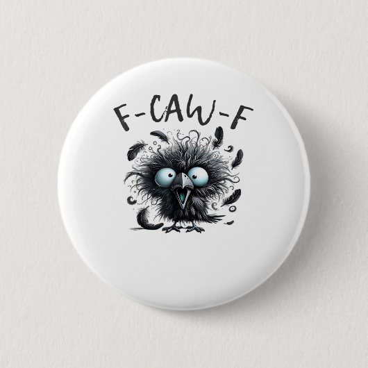 F Caw F Retro Classic Style Button (Vorderseite)
