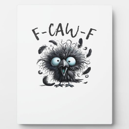 F Caw F Retro Classic Style Fotoplatte (Vorderseite)