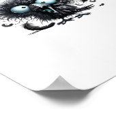 F Caw F Retro Classic Style Poster (Ecke)