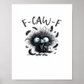 F Caw F Retro Classic Style Poster (Vorne)