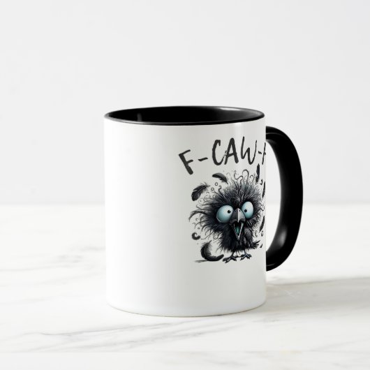 F Caw F Retro Classic Style Tasse (VorderseiteRechts)