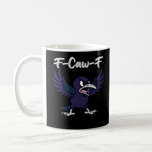 F-Caw-F Retro-Grafik Kaffeetasse (Links)