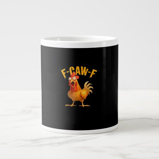 F-Caw-F Retro Klassiker Jumbo-Tasse (Vorderseite)