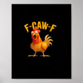 F-Caw-F Retro Klassiker Poster (Vorne)