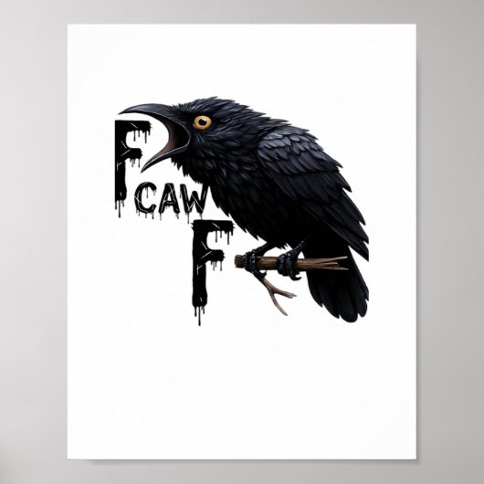 F Caw F Retro Klassiker Poster (Vorne)