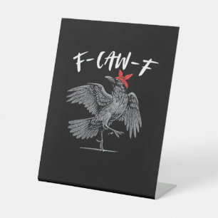 F-Caw-F Retro Klassiker Sockelschild