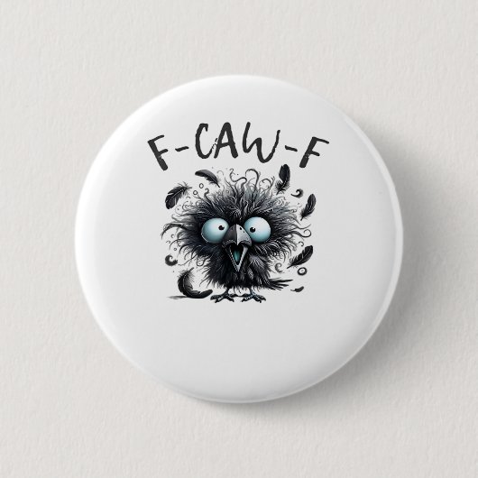 F Caw F Retro Klassischer Stil Button (Vorderseite)