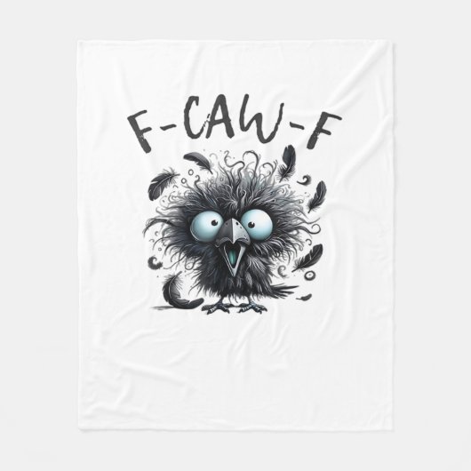 F Caw F Retro Klassischer Stil Fleecedecke (Vorderseite)