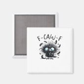 F Caw F Retro Klassischer Stil Magnet (Vorderseite/Rückseite)