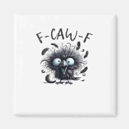 F Caw F Retro Klassischer Stil Magnet (Vorne)
