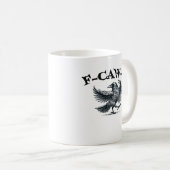 F-Caw-F Retro-Stil Kaffeetasse (VorderseiteRechts)