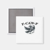 F-Caw-F Retro-Stil Magnet (Vorderseite/Rückseite)
