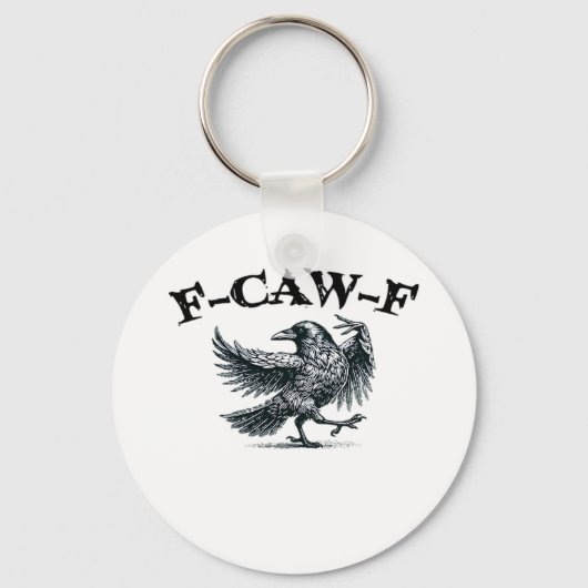 F-Caw-F Retro-Stil Schlüsselanhänger (Vorderseite)
