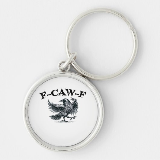 F-Caw-F Retro-Stil Schlüsselanhänger (Vorne)