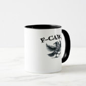 F-Caw-F Retro-Stil Tasse (VorderseiteRechts)