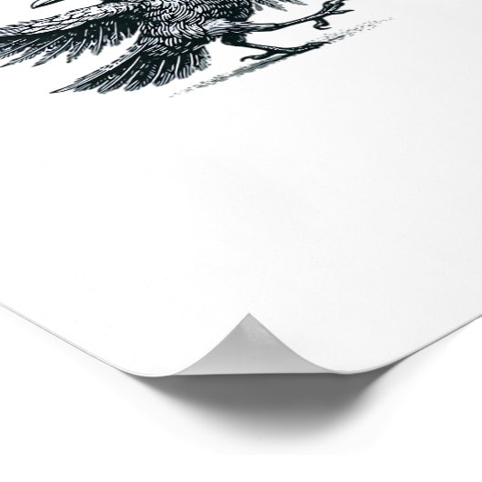 F-Caw-F Retro Style Poster (Ecke)