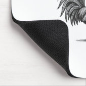 F Caw F Rooster, F-Caw-F Funny Chicken Humor Cool  Mousepad (Ecke)