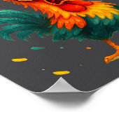 F Caw F Rooster Funny Bird Chicken Whisperer Fawk  Poster (Ecke)