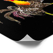 F-caw-f Rooster Funny Bird Fcaw-f Chicken Whispere Poster (Ecke)
