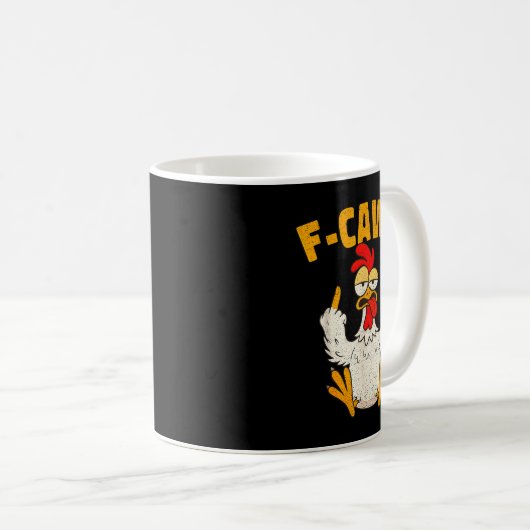 F Caw F Rooster Funny Bird Fcawf Chicken Whisperer Kaffeetasse (VorderseiteRechts)