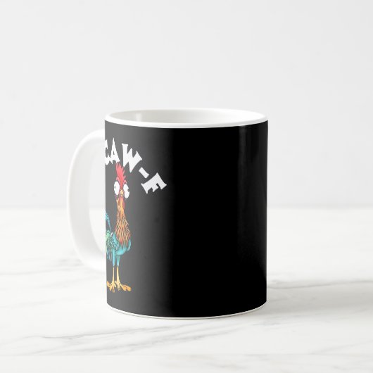 F Caw F Rooster Funny Bird Fcawf Chicken Whisperer Kaffeetasse (Vorderseite Links)