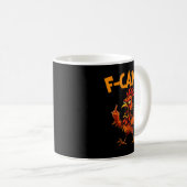 F Caw F Rooster Funny Bird Fcawf Chicken Whisperer Kaffeetasse (VorderseiteRechts)