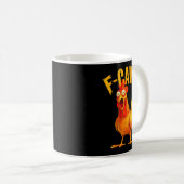 F Caw F Rooster Funny Bird Fcawf Chicken Whisperer Kaffeetasse (VorderseiteRechts)