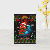 F Caw F Rooster Funny Bird Fcawf Chicken Whisperer Karte (Gelbe Blume)