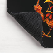 F Caw F Rooster Funny Bird Fcawf Chicken Whisperer Mousepad (Ecke)