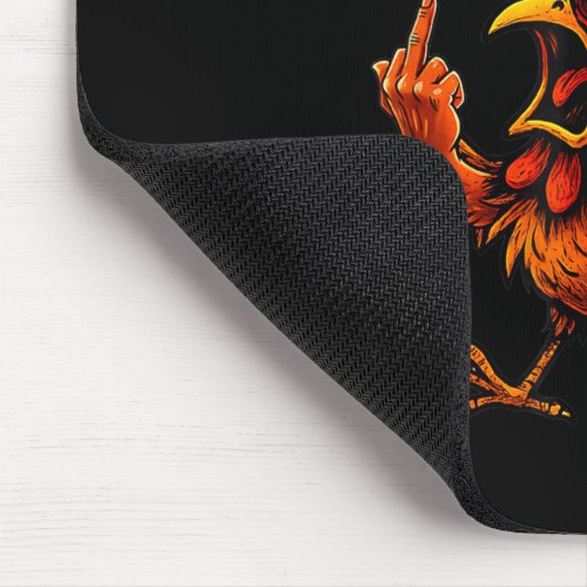 F Caw F Rooster Funny Bird Fcawf Chicken Whisperer Mousepad (Ecke)