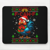 F Caw F Rooster Funny Bird Fcawf Chicken Whisperer Mousepad (Vorne)