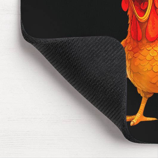 F Caw F Rooster Funny Bird Fcawf Chicken Whisperer Mousepad (Ecke)
