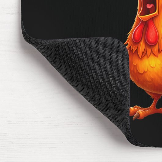 F Caw F Rooster Funny Bird Fcawf Chicken Whisperer Mousepad (Ecke)