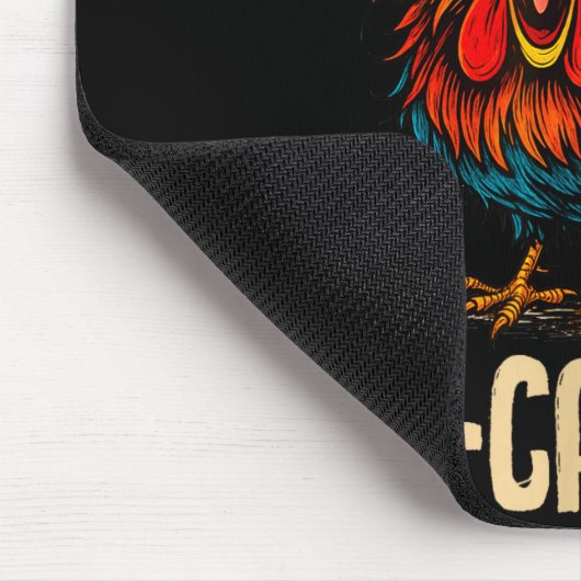 F Caw F Rooster Funny Bird Fcawf Chicken Whisperer Mousepad (Ecke)