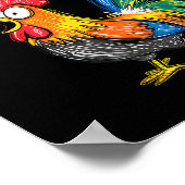 F Caw F Rooster Funny Bird Fcawf Chicken Whisperer Poster (Ecke)