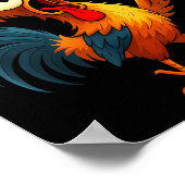 F Caw F Rooster Funny Bird Fcawf Chicken Whisperer Poster (Ecke)