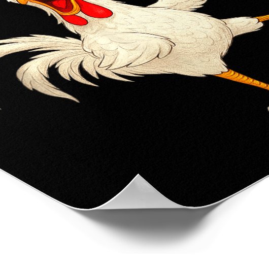 F Caw F Rooster Funny Bird Fcawf Chicken Whisperer Poster (Ecke)