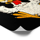 F Caw F Rooster Funny Bird Fcawf Chicken Whisperer Poster (Ecke)