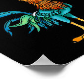 F Caw F Rooster Funny Bird Fcawf Chicken Whisperer Poster (Ecke)