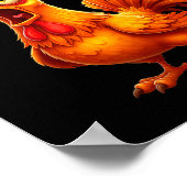 F Caw F Rooster Funny Bird Fcawf Chicken Whisperer Poster (Ecke)