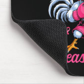 F Caw F Rooster Meme Chicken Humor Breast Cancer A Mousepad (Ecke)