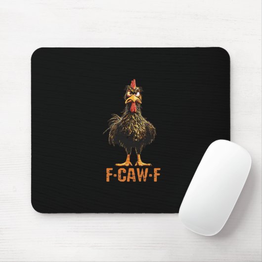 F-Caw-F Simple Clean Mousepad (Mit Mouse)