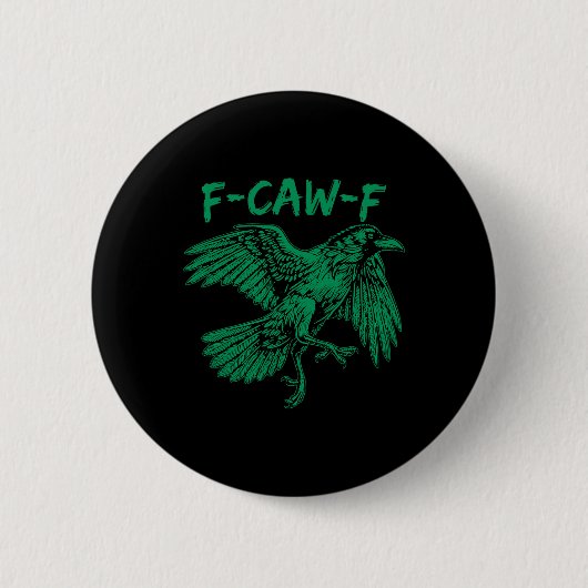 F-caw-f St. Patrick Day Fcawf Huhn Hahn Sarca Button (Vorderseite)