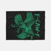F-caw-f St. Patrick's Day Fcawf Huhn Hahn Sarca Fleecedecke (Vorderseite (Horizontal))