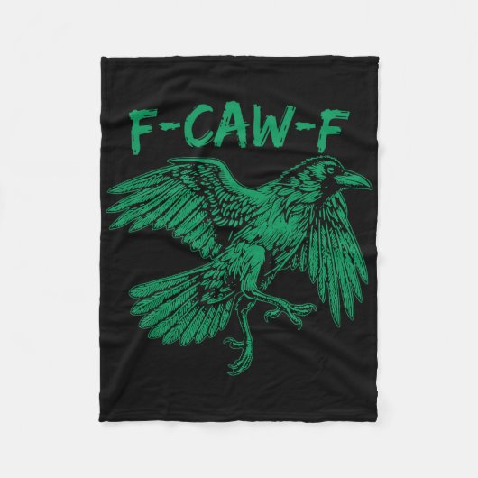 F-caw-f St. Patrick's Day Fcawf Huhn Hahn Sarca Fleecedecke (Vorderseite)