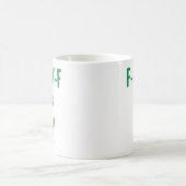 F-Caw-F St. Patrick's Day Lustiger Hühner-Spruch Kaffeetasse (Mittel)